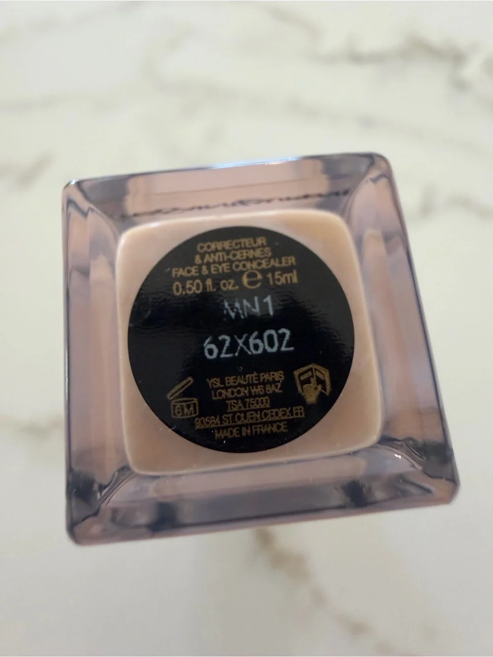 YSL All Hours Precise Angle Concealer color MN1